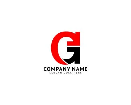 Initial Letter G with Arrow Logo Design Element Stock Illustration