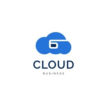Initial letter G cloud icon logo design inspiration Stock Illustration