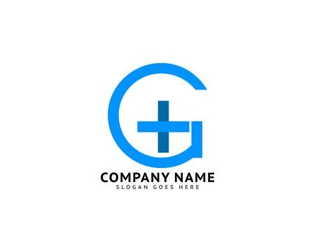 Initial letter G cross plus medical logo icon design template elements イラスト素材