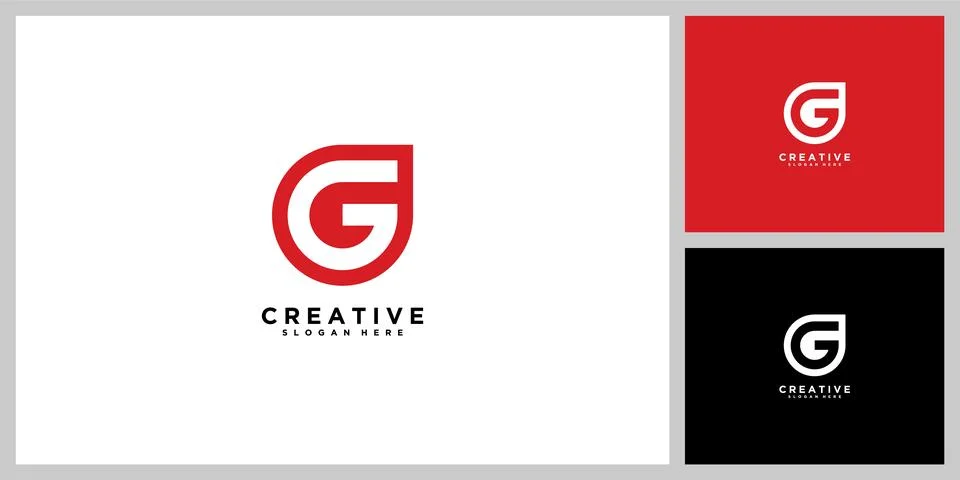 Initial letter G design template Stock Illustration
