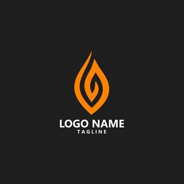Initial letter G flame logo design vector Stock Illustration
