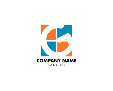 Initial Letter G logo Design Template Stock Illustration