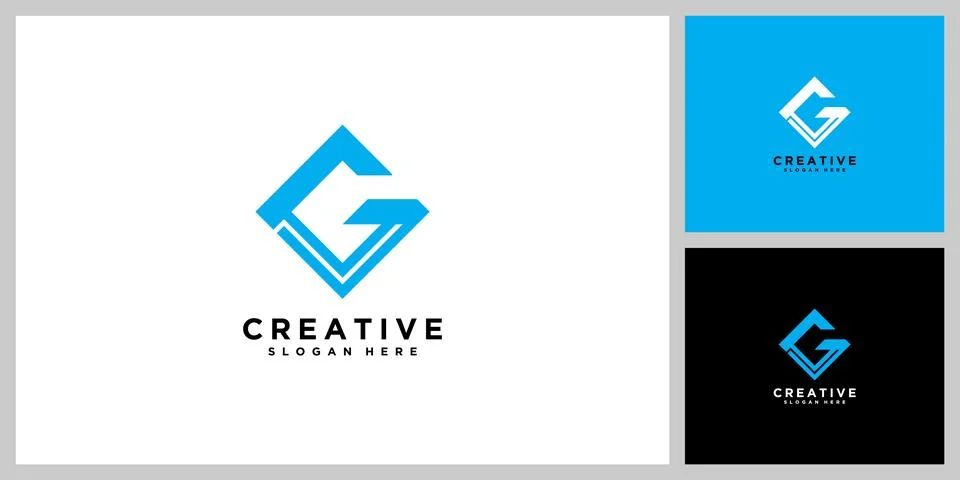 Initial letter G logo template Stock Illustration