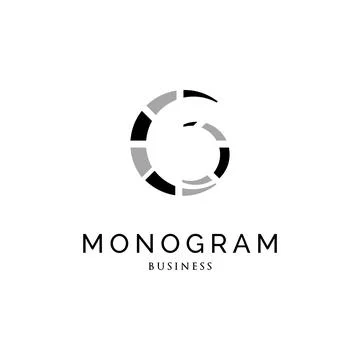Initial Letter G Monogram Icon Logo Design Template Stock Illustration