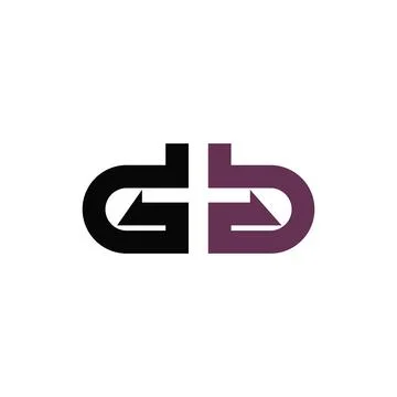 Initial letter g or gg logo design template Stock Illustration
