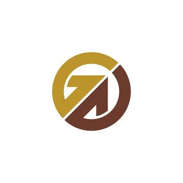 Initial letter g or gg logo design template Stock Illustration
