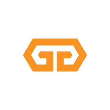 Initial letter g or gg logo design template Stock Illustration