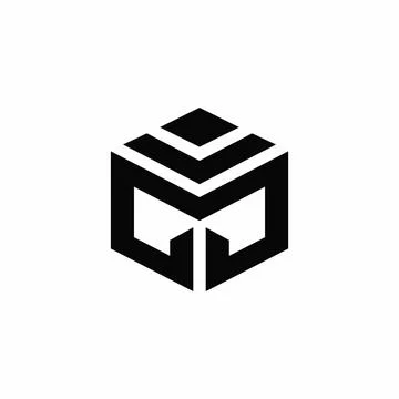 Initial letter g or gg logo design template Stock Illustration