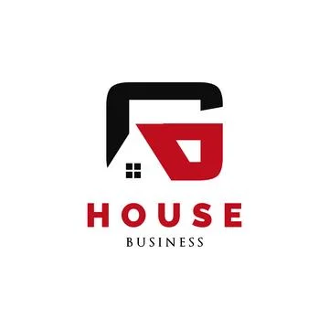 Initial Letter G Real Estate or House Icon Logo Design Template Stock Illustration