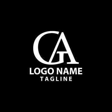 Initial letter GA logo design vector Stock-Illustration