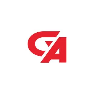 Initial letter ga or ag logo design template Stock Illustration