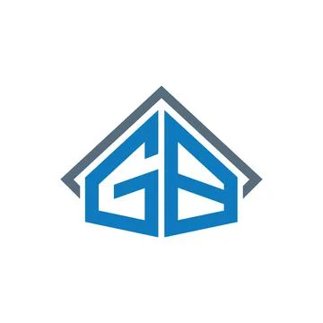 Initial letter gb or bg logo design template Stock Illustration