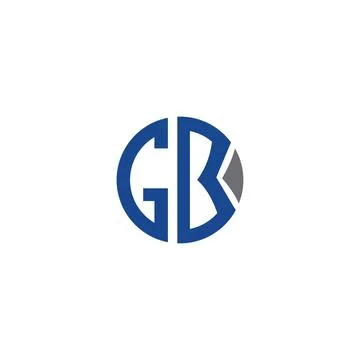 Initial letter gb or bg logo design template Stock Illustration