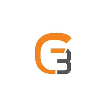 Initial letter gb or bg logo design template Stock Illustration