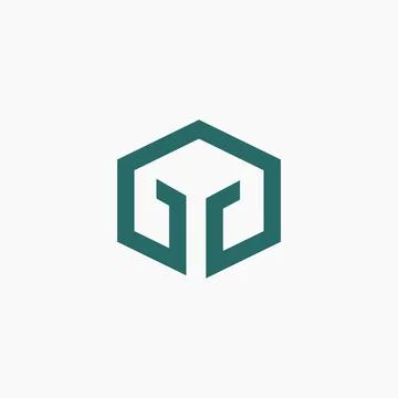 Initial letter gb or bg logo design template Stock Illustration