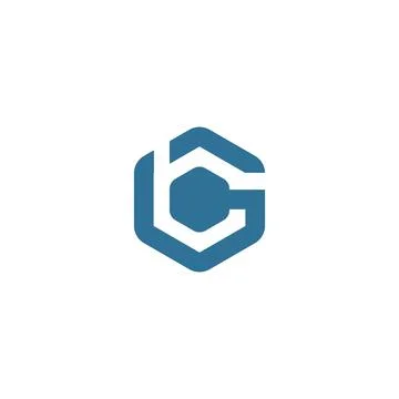 Initial letter gb or bg logo design template Stock Illustration