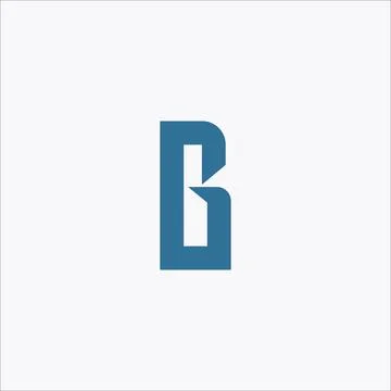 Initial letter gb or bg logo design template Stock Illustration
