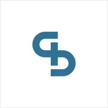 Initial letter gb or bg logo design template Stock-Illustration