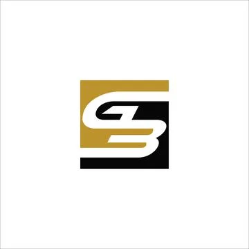 Initial letter gb or bg logo design template Stock Illustration