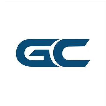 Initial letter gc or cg logo design template Stock-Illustration
