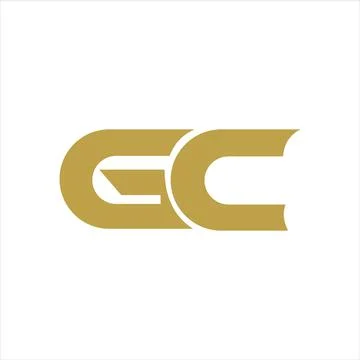 Initial letter gc or cg logo design template Stock Illustration