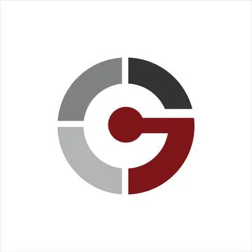 Initial letter gc or cg logo design template Stock Illustration