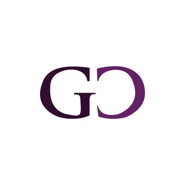 Initial letter gc or cg logo design template Stock Illustration