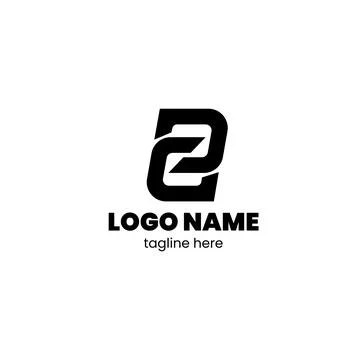 Initial letter GD modern professional logo design Stock Illustration