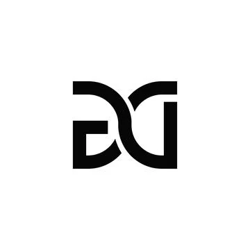 Initial letter gd or dg logo design template Stock-Illustration