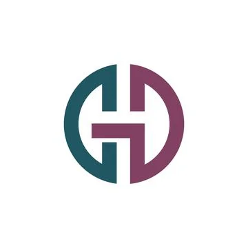 Initial letter gd or dg logo design template Stock Illustration