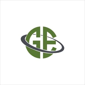 Initial letter ge or eg logo design template Stock-Illustration