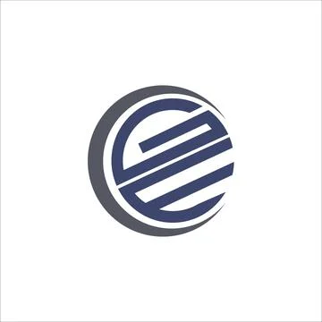 Initial letter ge or eg logo design template Illustrazione stock