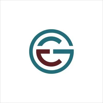 Initial letter ge or eg logo design template Stock Illustration