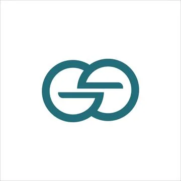 Initial letter ge or eg logo design template Stock Illustration
