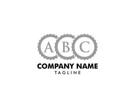 Initial Letter Gear Logo Design Template Stockillustratie