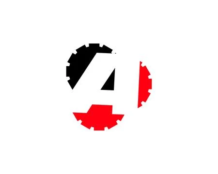 Initial letter A gear logo template vector Stock Illustration