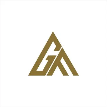 Initial letter gf or fg logo design template Stock Illustration