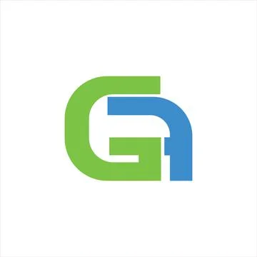 Initial letter gf or fg logo design template Stock-Illustration