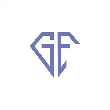 Initial letter gf or fg logo design template Stock Illustration