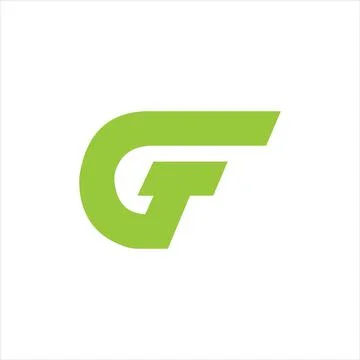 Initial letter gf or fg logo design template Stock Illustration