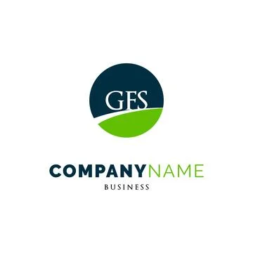 Initial Letter GFS Icon Logo Design Template Stock Illustration