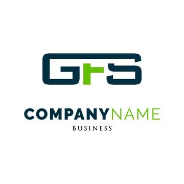 Initial Letter GFS Icon Logo Design Template Stock Illustration