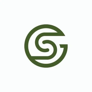 Initial letter GS logo or SG logo vector design template Stock Illustration