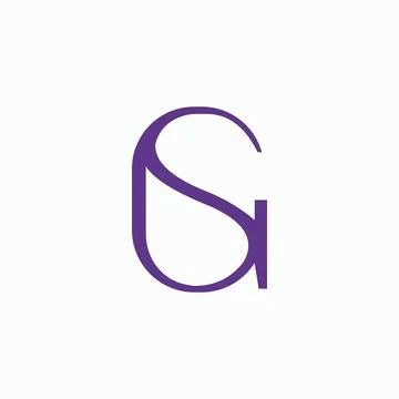 Initial letter GS logo or SG logo vector design template Stock Illustration