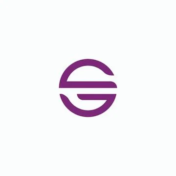 Initial letter GS logo or SG logo vector design template Stock Illustration