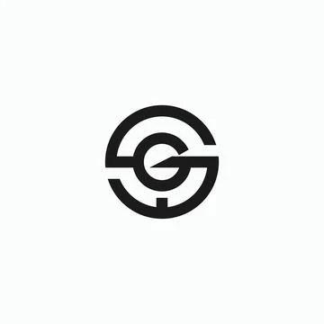 Initial letter GS logo or SG logo vector design template Stock Illustration