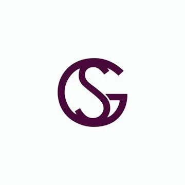 Initial letter GS logo or SG logo vector design template Stock Illustration
