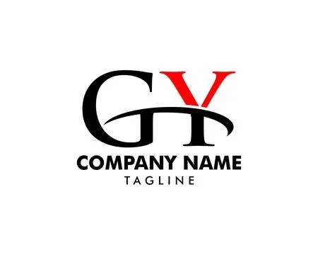 Initial Letter GY Logo Template Design Stock Illustration