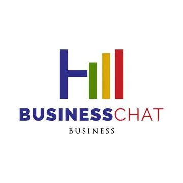 Initial Letter H Business Chart Icon Logo Design Template Stock Illustration