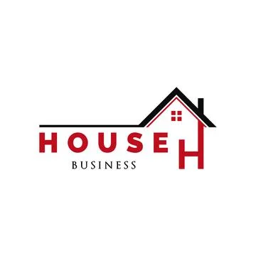 Initial Letter H House Icon Logo Design Template Stock Illustration